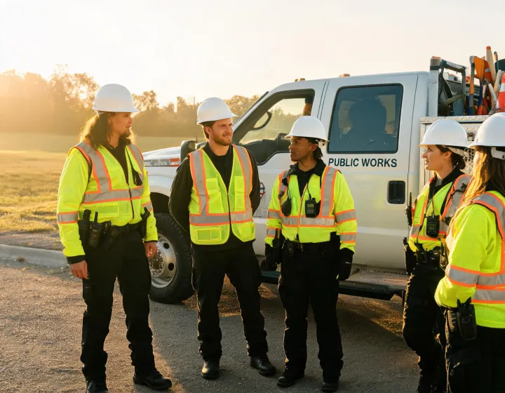 5.11 tactical workwear crew at shift start